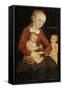 Virgin and Child with John the Baptist as a Boy-Lucas Cranach the Elder-Framed Stretched Canvas