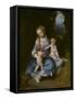 Virgin and Child with John the Baptist as a Boy-Correggio-Framed Stretched Canvas