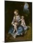 Virgin and Child with John the Baptist as a Boy-Correggio-Mounted Giclee Print