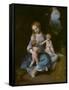 Virgin and Child with John the Baptist as a Boy-Correggio-Framed Stretched Canvas