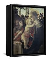 Virgin and Child with John the Baptist-Sandro Botticelli-Framed Stretched Canvas