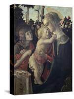 Virgin and Child with John the Baptist-Sandro Botticelli-Stretched Canvas