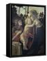 Virgin and Child with John the Baptist-Sandro Botticelli-Framed Stretched Canvas