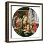 Virgin and Child with Life of Saint Anne and Birth of the Virgin, Tondo, 1452-Fra Filippo Lippi-Framed Giclee Print