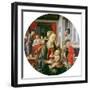 Virgin and Child with Life of Saint Anne and Birth of the Virgin, Tondo, 1452-Fra Filippo Lippi-Framed Giclee Print