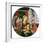 Virgin and Child with Life of Saint Anne and Birth of the Virgin, Tondo, 1452-Fra Filippo Lippi-Framed Giclee Print