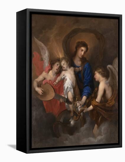 Virgin and Child with Music-Making Angels, c.1630-Anthony van Dyck-Framed Stretched Canvas