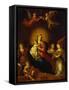 Virgin and Child with Music Making Angels-Frans Francken the Younger-Framed Stretched Canvas