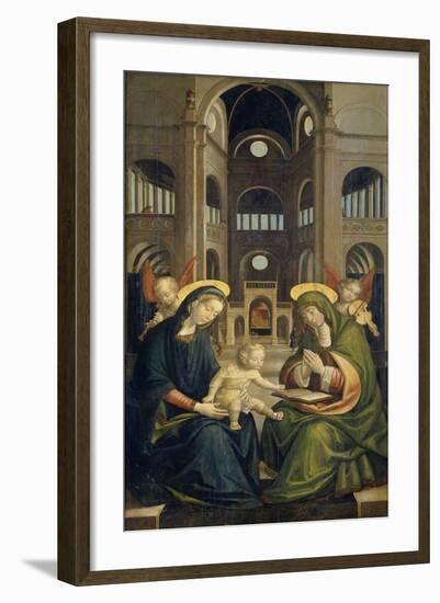 Virgin and Child with Saint Anne (Anna Selbdritt)-Defendente Ferrari-Framed Art Print