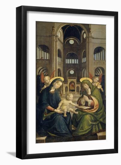 Virgin and Child with Saint Anne (Anna Selbdritt)-Defendente Ferrari-Framed Art Print