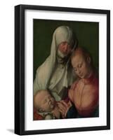 Virgin and Child with Saint Anne, c.1519-Albrecht Dürer or Duerer-Framed Giclee Print