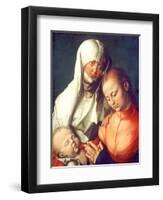 Virgin and Child with Saint Anne, C1519-Albrecht Durer-Framed Giclee Print