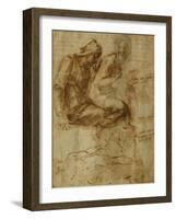 Virgin and Child with Saint Anne-Michelangelo Buonarroti-Framed Giclee Print