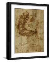 Virgin and Child with Saint Anne-Michelangelo Buonarroti-Framed Giclee Print