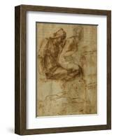 Virgin and Child with Saint Anne-Michelangelo Buonarroti-Framed Giclee Print