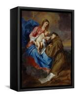 Virgin and Child with Saint Anthony of Padua, 1630-1632-Sir Anthony Van Dyck-Framed Stretched Canvas