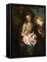 Virgin and Child with Saint Catherine of Alexandria, c.1630-Anthony van Dyck-Framed Stretched Canvas