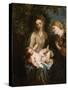 Virgin and Child with Saint Catherine of Alexandria, c.1630-Anthony van Dyck-Stretched Canvas