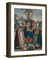 Virgin and Child with Saint Lorenzo Giustiniani and Zeno, 1874, (1903)-Girolamo dai Libri-Framed Giclee Print