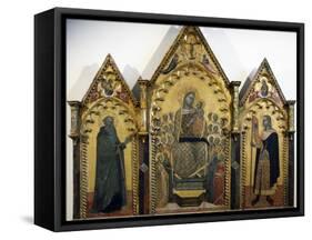 Virgin and Child with Saints, 1369, Triptych-Allegretto Nuzi-Framed Stretched Canvas