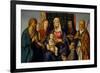 Virgin and Child with Saints and a Donor, 1505-1515 (Oil on Canvas)-Boccaccio Boccaccino-Framed Giclee Print