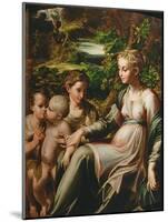 Virgin and Child, with Saints Catherine and John-Parmigianino-Mounted Giclee Print