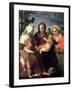 Virgin and Child with Saints Catherine, Elisabeth and John the Baptist, 1510S-Andrea del Sarto-Framed Giclee Print