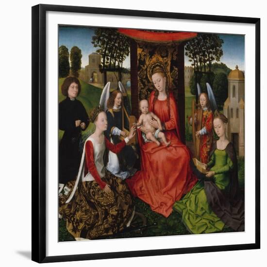 Virgin and Child with Saints Catherine of Alexandria and Barbara, 1480-Hans Memling-Framed Giclee Print