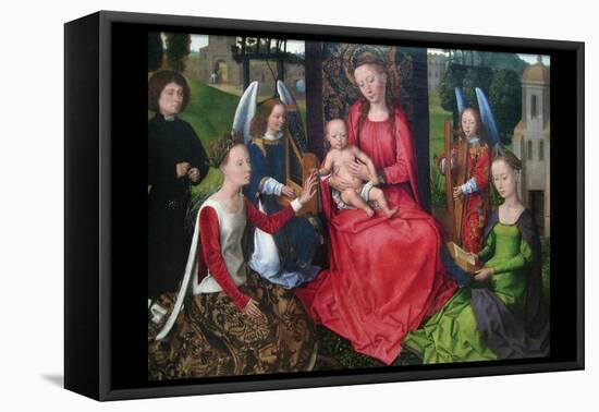 Virgin and Child with Saints Catherine of Alexandria and Barbara, Early 1480S-Hans Memling-Framed Stretched Canvas