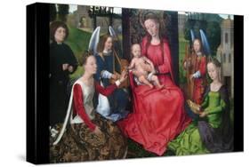 Virgin and Child with Saints Catherine of Alexandria and Barbara, Early 1480S-Hans Memling-Stretched Canvas
