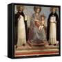 Virgin and Child with Saints Dominicus and Thomas Aquinas, 1424-1430-Fra Angelico-Framed Stretched Canvas