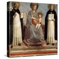 Virgin and Child with Saints Dominicus and Thomas Aquinas, 1424-1430-Fra Angelico-Stretched Canvas