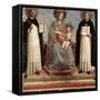 Virgin and Child with Saints Dominicus and Thomas Aquinas, 1424-1430-Fra Angelico-Framed Stretched Canvas