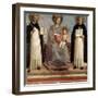 Virgin and Child with Saints Dominicus and Thomas Aquinas, 1424-1430-Fra Angelico-Framed Giclee Print