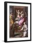 Virgin and Child with Saints Francis and Lucy, 1583 (Oil on Canvas)-Alessandro Allori-Framed Giclee Print