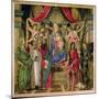 Virgin and Child with Saints from the Altarpiece of San Barnabas, circa 1487-Sandro Botticelli-Mounted Giclee Print
