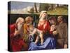 Virgin and Child with Saints Jerome, Peter, Clare and Francis, C.1505-10-Lorenzo Lotto-Stretched Canvas