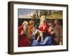 Virgin and Child with Saints Jerome, Peter, Clare and Francis, C.1505-10-Lorenzo Lotto-Framed Giclee Print