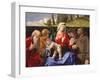 Virgin and Child with Saints Jerome, Peter, Clare and Francis, C.1505-10-Lorenzo Lotto-Framed Giclee Print