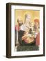 Virgin And Child With Saints Paul And Jerome-Bartolomeo Vivarini-Framed Premium Giclee Print