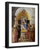 Virgin and Child with Saints-Marcello Fogolino-Framed Art Print