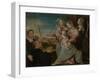 Virgin and Child with Sants Catherine, Lucy, Justina of Padua and a Benedictine Monk-Dario Varotari the Elder-Framed Giclee Print