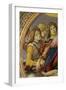 Virgin and Child with Six Angels, Called the Madonna of the Pomegranate-Sandro Botticelli-Framed Giclee Print