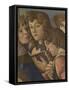 Virgin and Child with Six Angels (Madonna of the Pomegranate)-Sandro Botticelli-Framed Stretched Canvas
