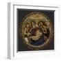 Virgin and Child with six angels (Madonna of the Pomegranate)-Sandro Botticelli-Framed Art Print