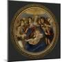 Virgin and Child with six angels (Madonna of the Pomegranate)-Sandro Botticelli-Mounted Art Print