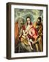 Virgin and Child with Ss. Anne and Joseph, 1587-96-El Greco-Framed Giclee Print