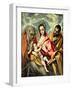 Virgin and Child with Ss. Anne and Joseph, 1587-96-El Greco-Framed Giclee Print