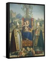 Virgin and Child with Ss Lorenzo Giustiniani and Zeno-Jérôme-Dai Libri-Framed Stretched Canvas