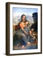 Virgin and Child with St Anne, 1502-1516-Leonardo da Vinci-Framed Giclee Print